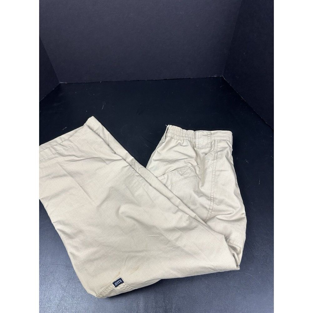 5.11 Tactical Pants Cargo TLBLIN-4389-1 Waist 32x27 Brown Beige Womens Youth Men - Picture 4 of 15